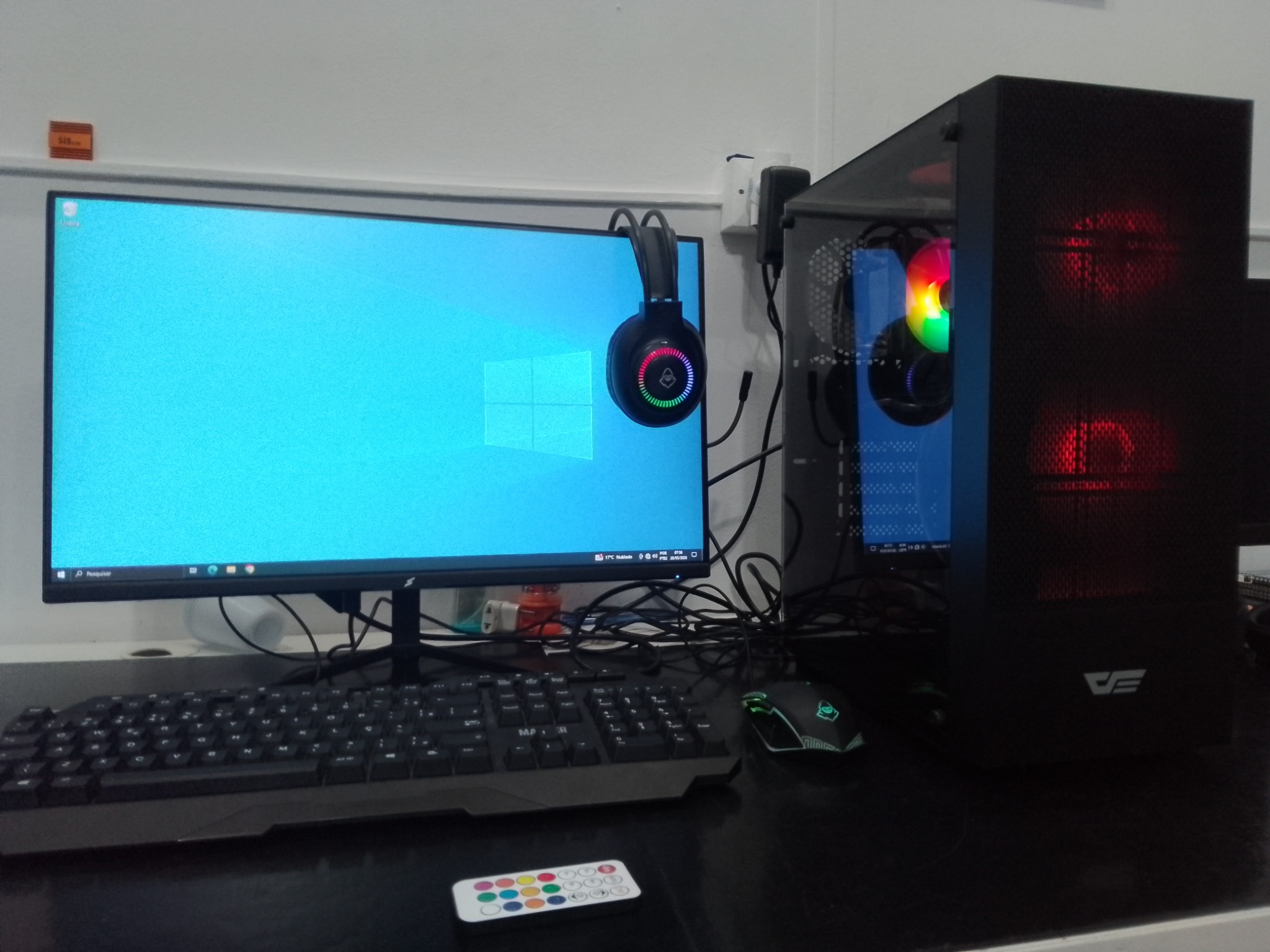 PC Gamer RGB ligado